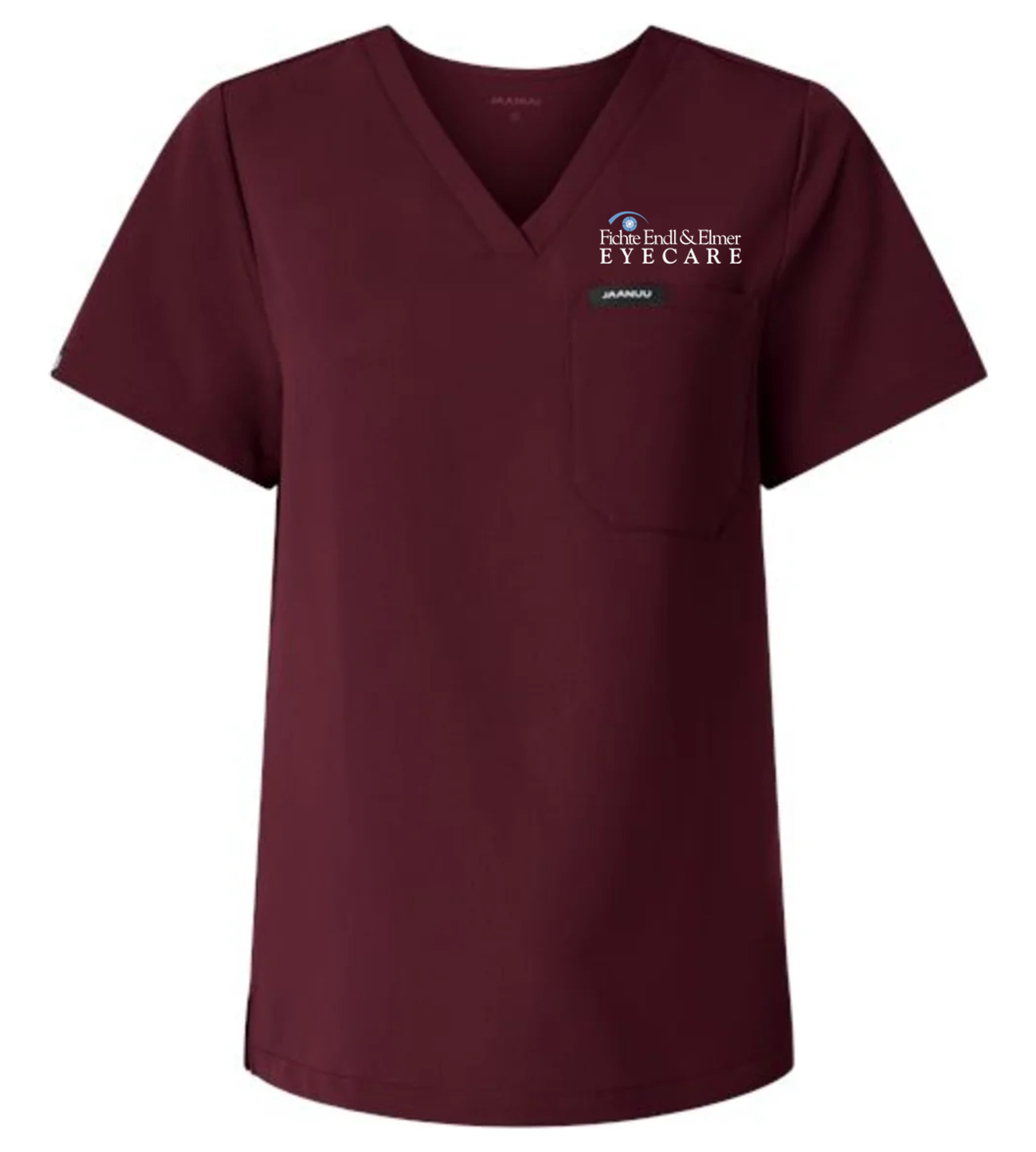 Jaanuu Women's Rhena Essential 1-Pocket Scrub V-Neck Top